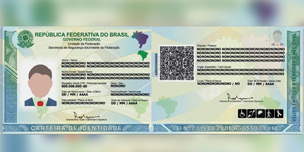 Nova Carteira de Identidade Nacional (Foto: Divulgação/Governo Federal)