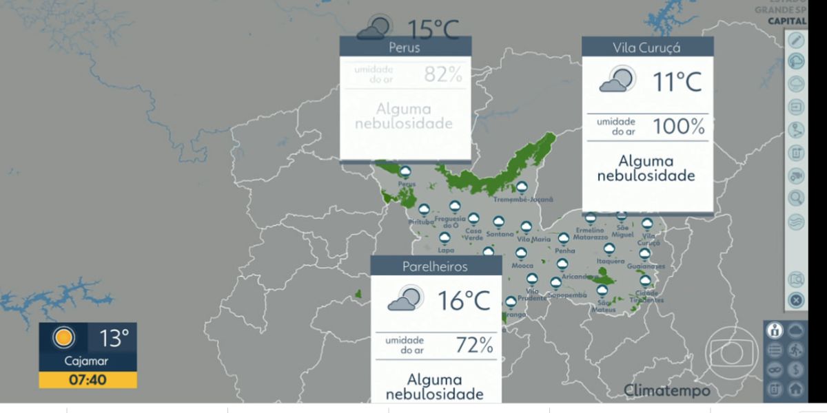 Clima (Foto: Bom Dia São Paulo da Globo)