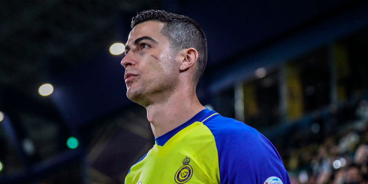 Cristiano Ronaldo na estreia pelo Al-Nassr Stringer/Anadolu Agency via Getty Images