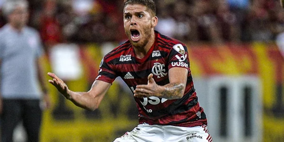 Cuellar quando jogava no Flamengo (Reprodução - Internet)