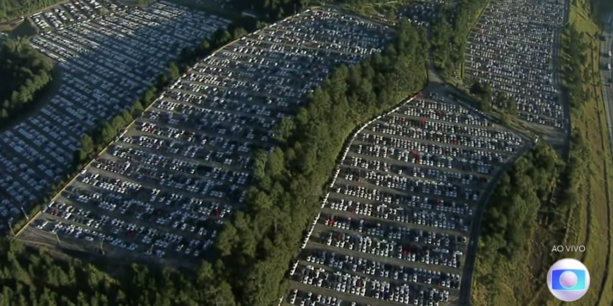 Fábrica da Volkswagen (Foto: Reprodução / Globo)