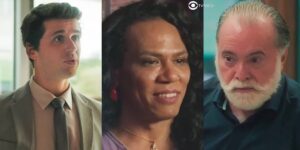 Franco, Luana e Antônio em Terra e Paixão (Foto: Reprodução / Globo / Montagem TV Foco)