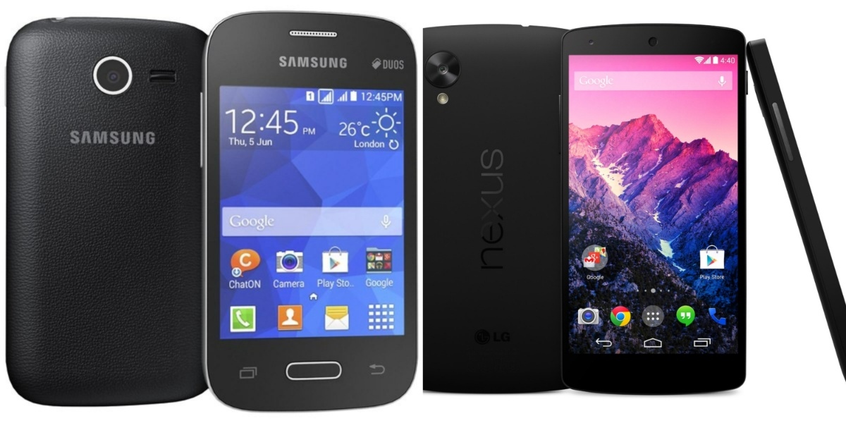 Galaxy Pocket e Nexus (Foto: Divulgação/Samsung/LG)