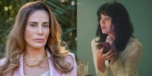 Irene e Petra em cenas de Terra e Paixão (Foto: Reprodução / Globo / Montagem TV Foco)