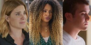 Lumiar, Sol e Rafa em cenas de Vai na Fé (Foto: Reprodução / Globo / Montagem TV Foco)