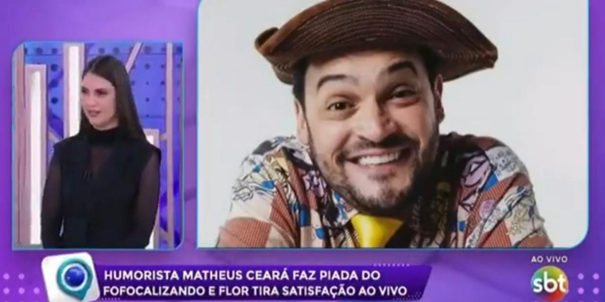 Matheus Ceará revoltou apresentadores do "Fofocalizando" (Foto: Reprodução/SBT)