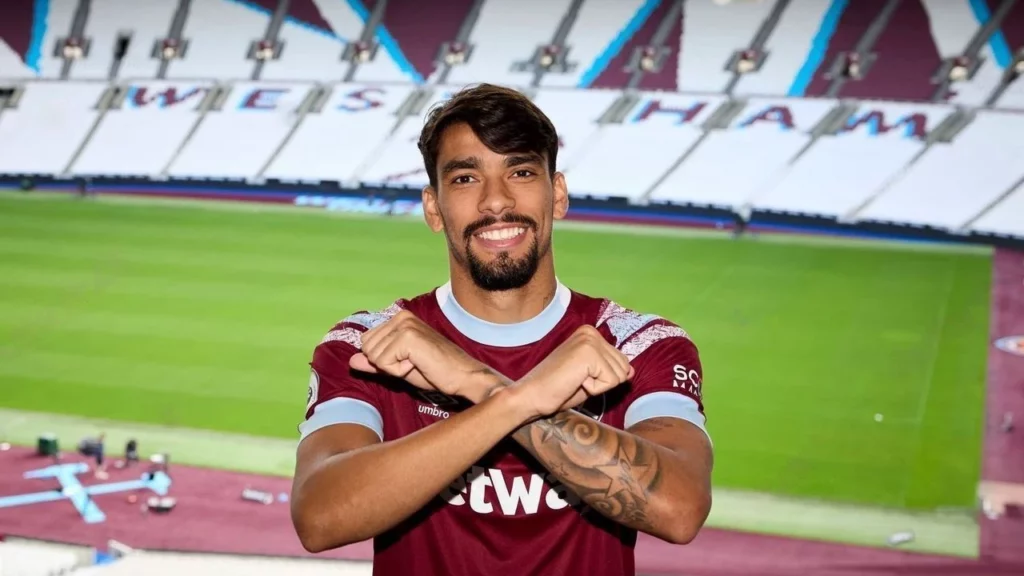 Lucas Paquetá no West Ham da Inglaterra (Divulgação West Ham)