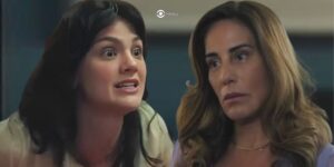 Petra e Irene em cenas de Terra e Paixão (Foto: Reprodução / Globo / Montagem TV Foco)