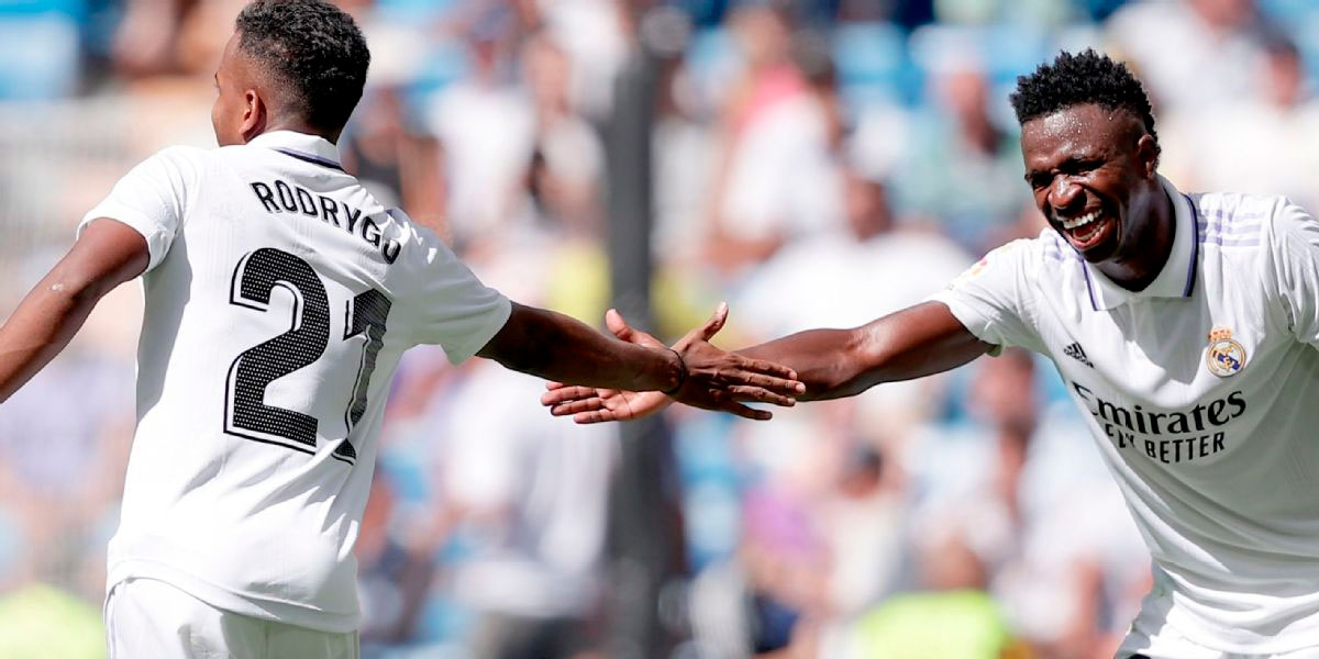 Rodrygo e Vinicius Jr. (Foto: Reprodução)