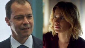 Ricardo (Heitor Martinez) e Lumiar (Carolina Dieckmann) em Vai na Fé (Foto: Reprodução / Globo)