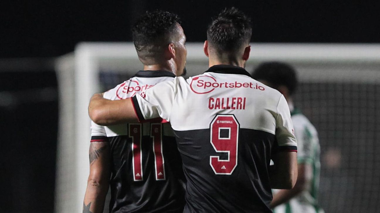 Calleri e Luciano são os principais nomes do ataque do São Paulo ( Foto: Rubens Chiri / saopaulofc.net)