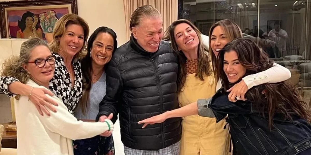 Silvio Santos e suas filhas nas redes sociais (Reprodução: Instagram)