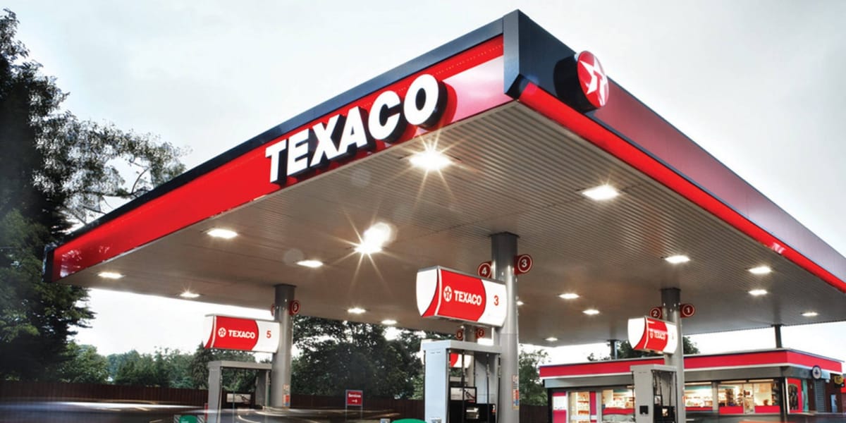 Texaco era um posto tradicional no Brasil, com mais de 2 mil unidades (Reprodução: Internet)