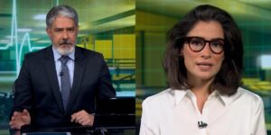 William Bonner e Renata Vasconcellos bateram recorde de audiência com o 