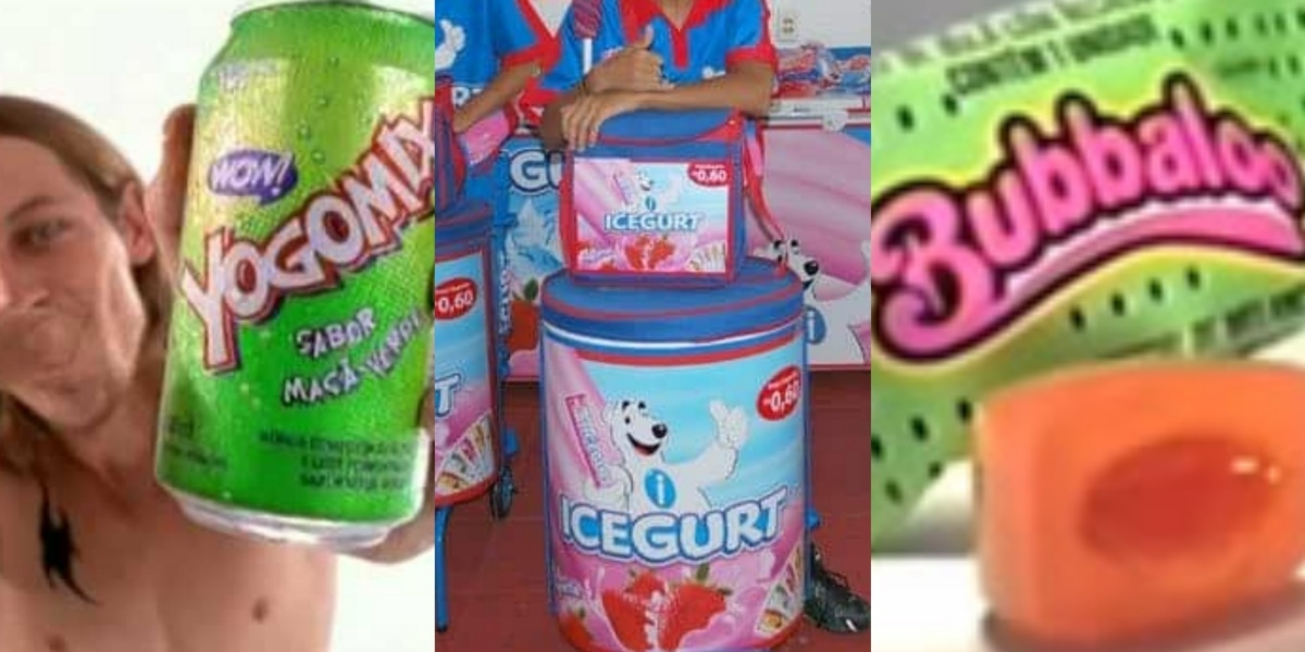 Yogomix, Icegurt e Bubcaloo de melancia: os produtos que sumiram (Foto: Reprodução/YouTube/Facebook)