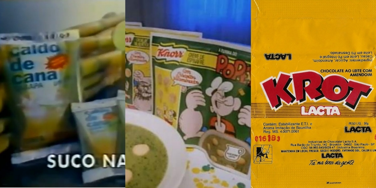 Se lembra do caldo de cana Zurita, da sopa do Popeye da Knorr e do Krot? (Foto: Reprodução/YouTube)