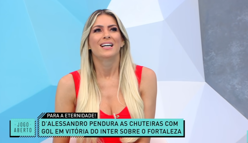 Renata Fan se emocionou ao falar de Andrés Nicolás D'Alessandro , mais conhecido como D' Alessandro, em 2022 (Foto Reprodução/Internet)