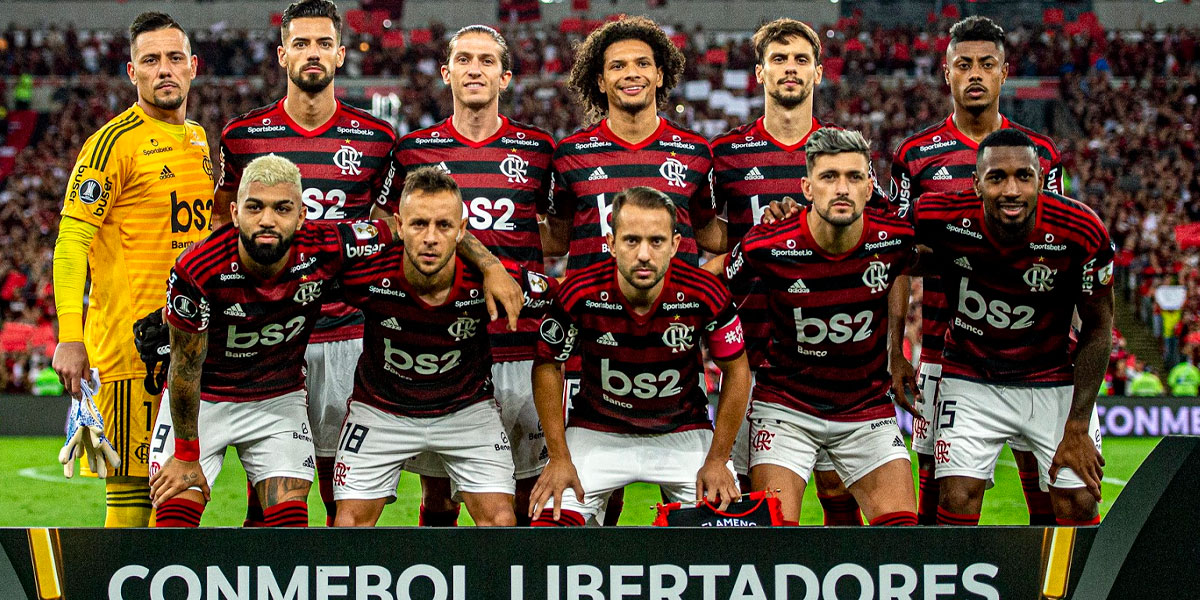 Time titular do Flamengo de 2019 – Foto: Alexandre Vidal