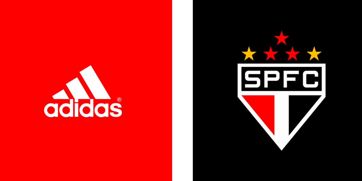 Adidas, fornecedora de materiais esportivos do São Paulo (Foto - Montagem TV Foco).