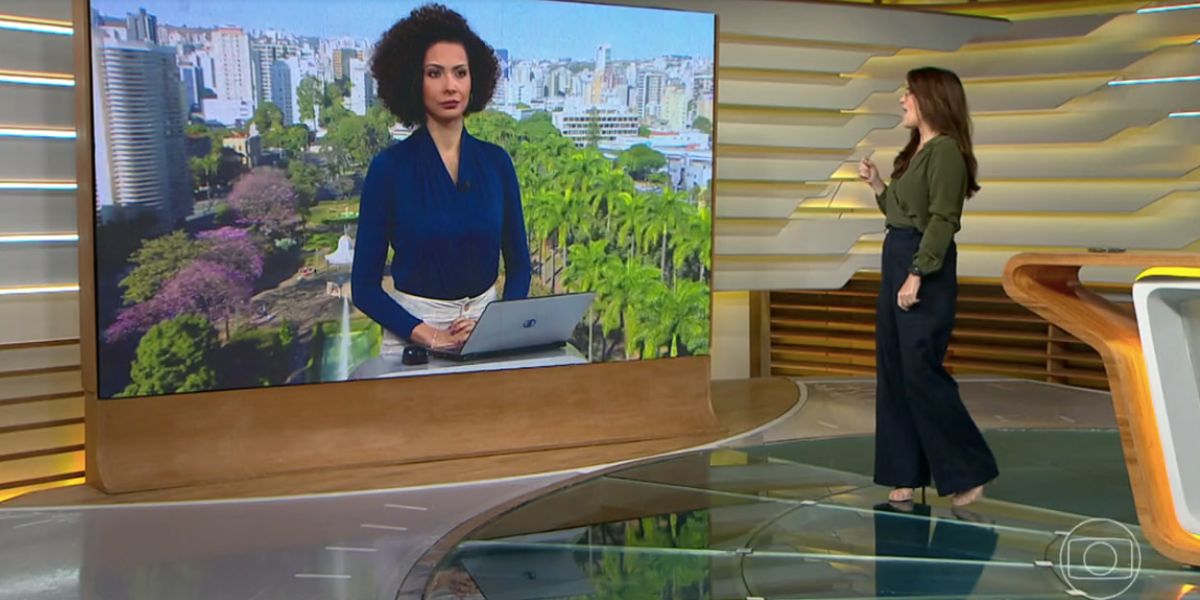 Aline Aguiar e Ana Luiza Guimarães no Bom Dia Brasil (Foto: Reprodução / Globo)