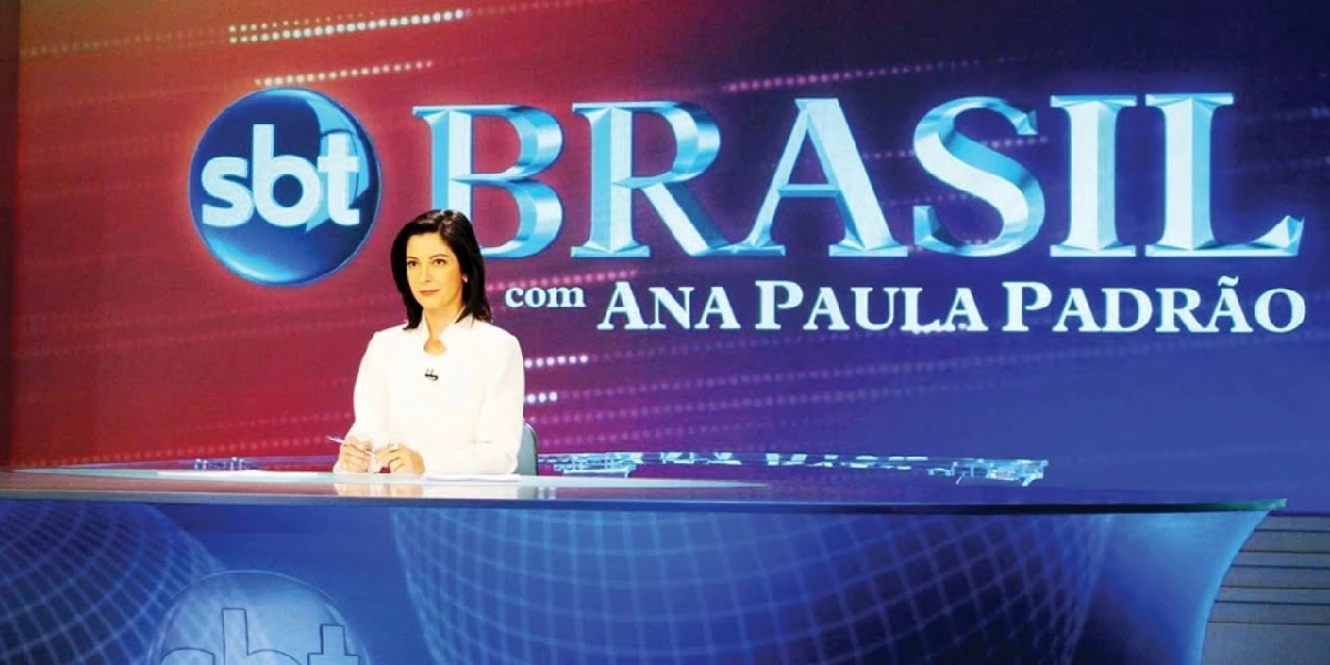 Ana Paula Padrão no Jornal do SBT (Foto: Reprodução/ Internet)