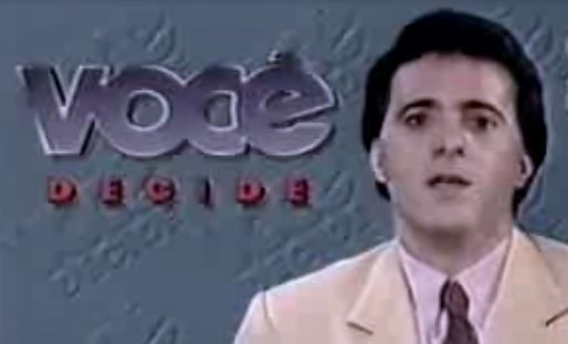 Capa do programa Você Decide, da Globo nos anos 90- Foto Reprodução Internet