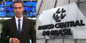 César Tralli no Jornal Hoje e Banco Central (Fotos: Reproduções / Globo / Internet)