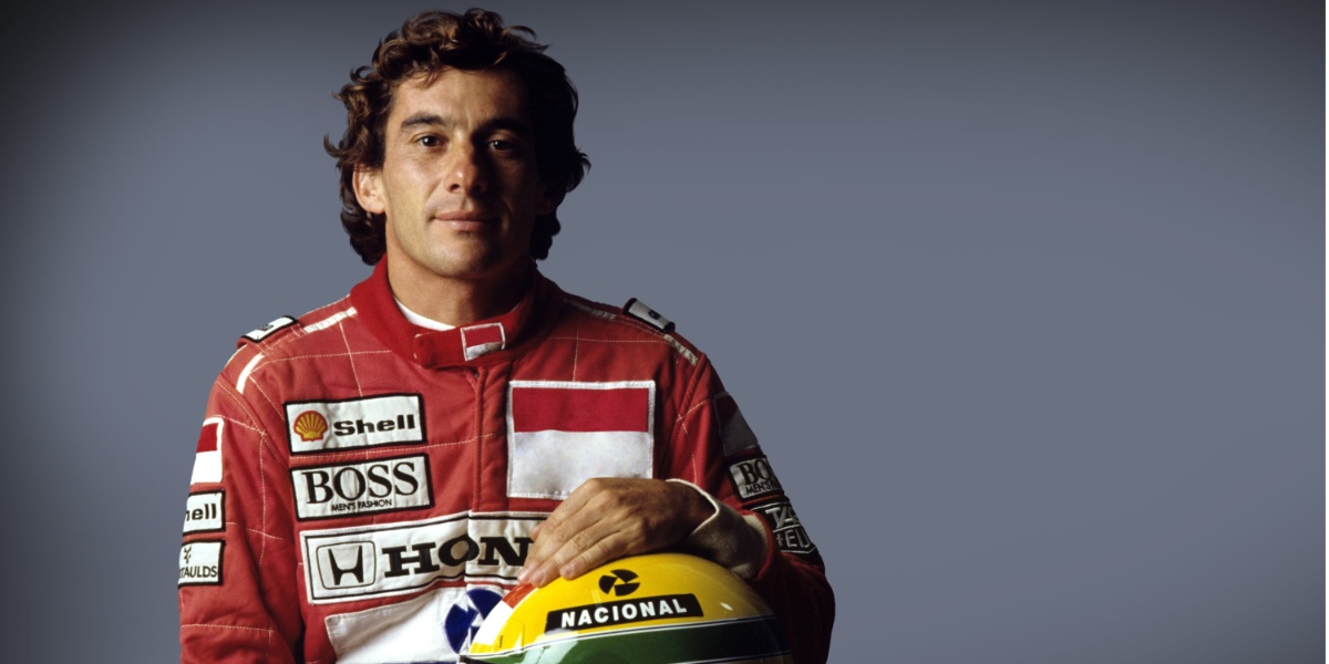 Ayrton Sena, famoso piloto brasileiro que morreu em um acidente na Fórmula 1 (Imagem Reprodução Internet)