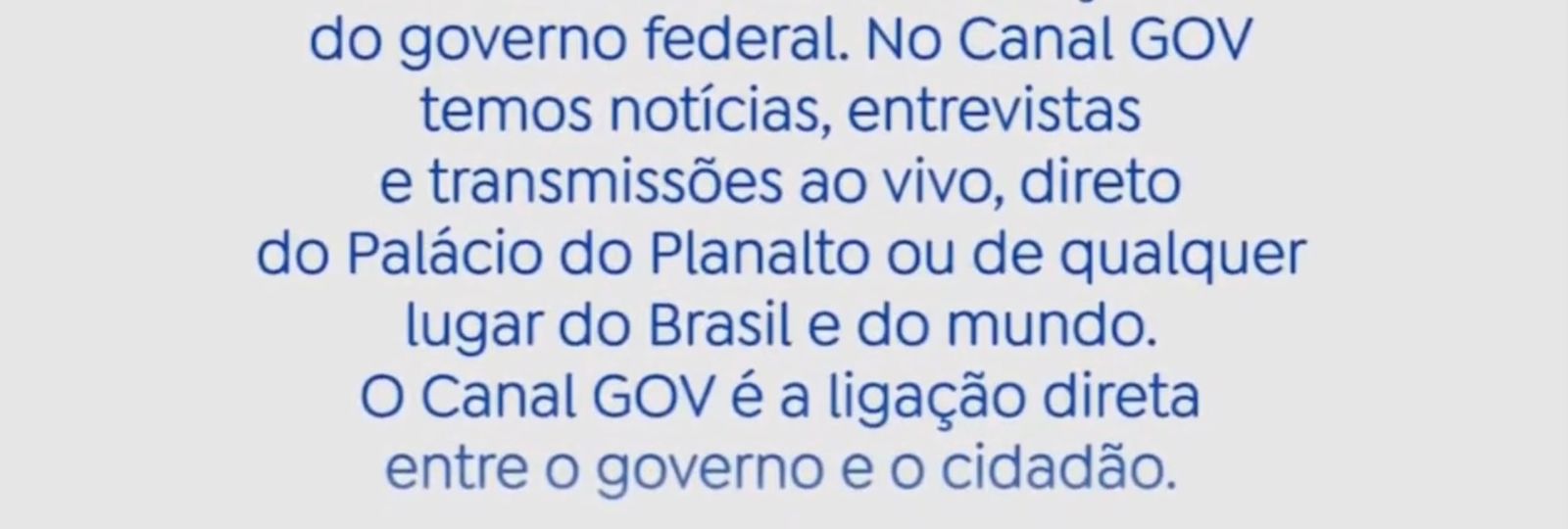 Comunicado feito pela TV Brasil 2 - Foto Divulgação