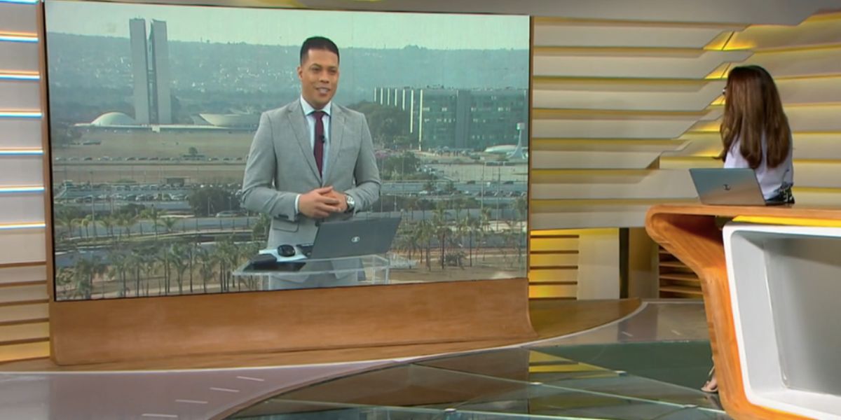 Fred Ferreira e Ana Luiza Guimarães no Bom Dia Brasil (Foto: Reprodução / Globo)