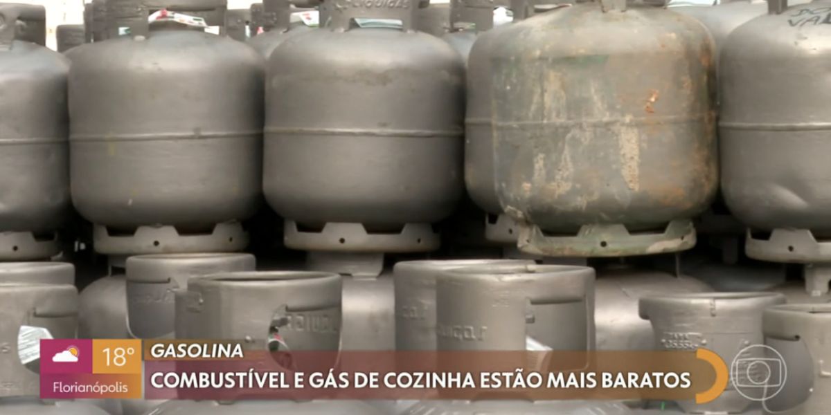 Matéria sobre gás de cozinha no Encontro (Foto: Reprodução / Globo)