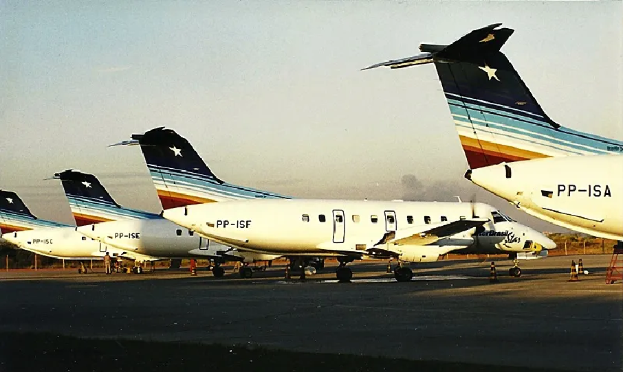 Aviões da companhia aérea Interbrasil Star (Foto: Reprodução/ Internet)