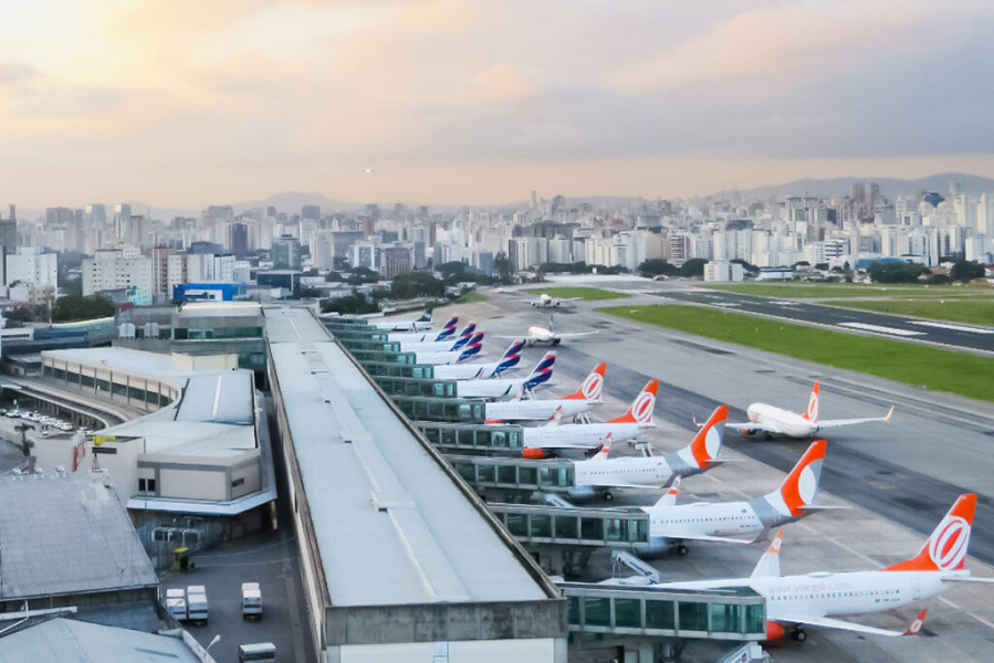 Aeroporto de São Paulo hoje em dia (Foto: Reprodução/ Internet)