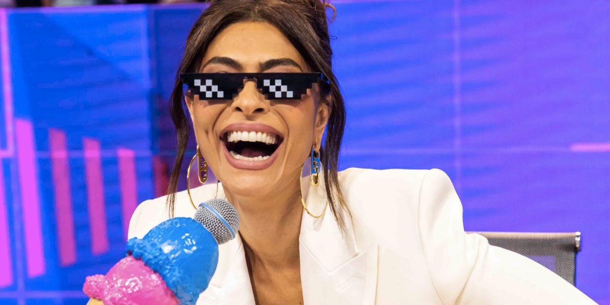 Juliana Paes no Caldeirão, de Marcos Mion (Foto: Reprodução / Globo) 