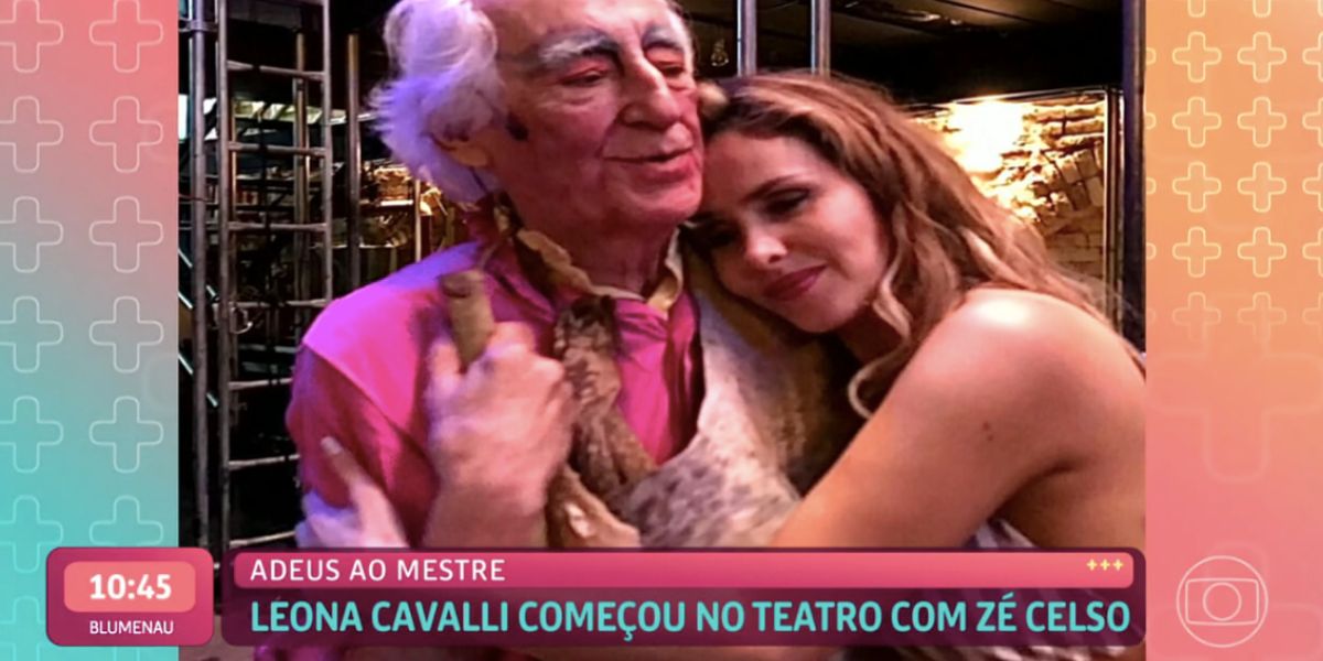 Leona Cavalli e Zé Celso Martinez (Foto: Reprodução /  Mais Você da Globo)