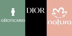 Logo do Boticário, da Dior e da Natura - Foto Reprodução Internet