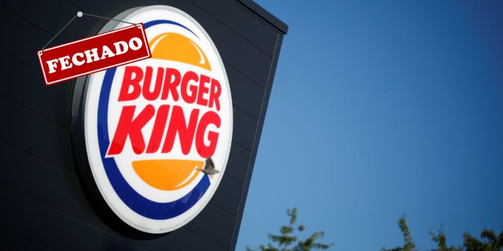 Logo do Burger King e placa de fechamento - Foto Reprodução Internet