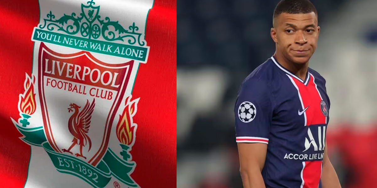 Montagem Tv Foco - Mbappe Liverpool