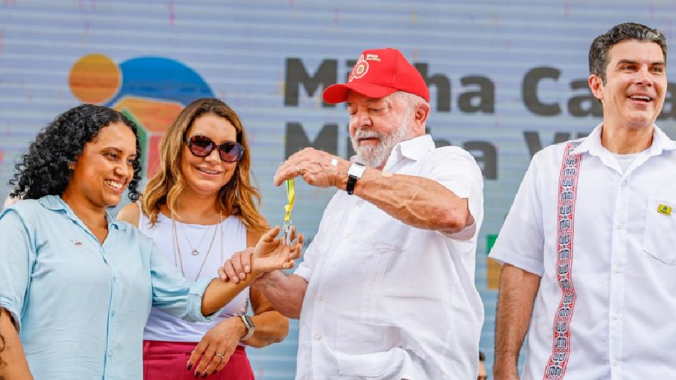 Lula no evento do Minha Casa, Minha Vida (Foto: Reprodução/ Internet)