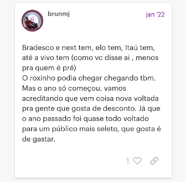 Comentários dos clientes do Nubank (Foto: Reprodução/ Site do Nubank)