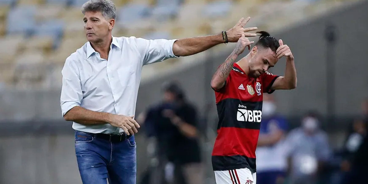 Renato Gaúcho e Michael No Flamengo - Divulgação / Internet