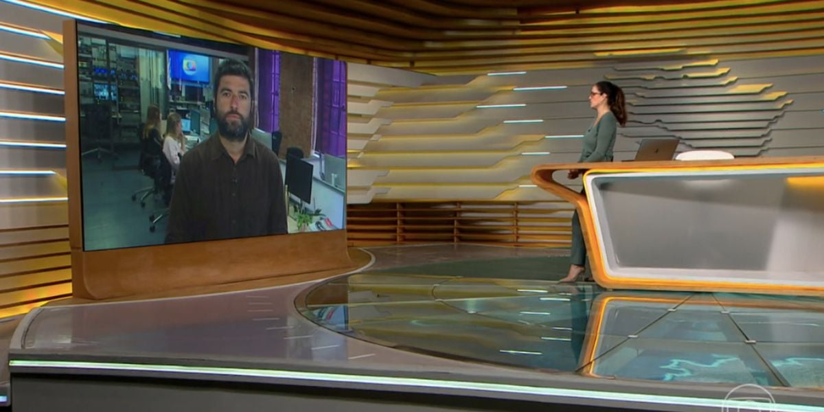 Rodrigo Carvalho e Ana Luiza Guimarães no Bom Dia Brasil (Foto: Reprodução / Globo)