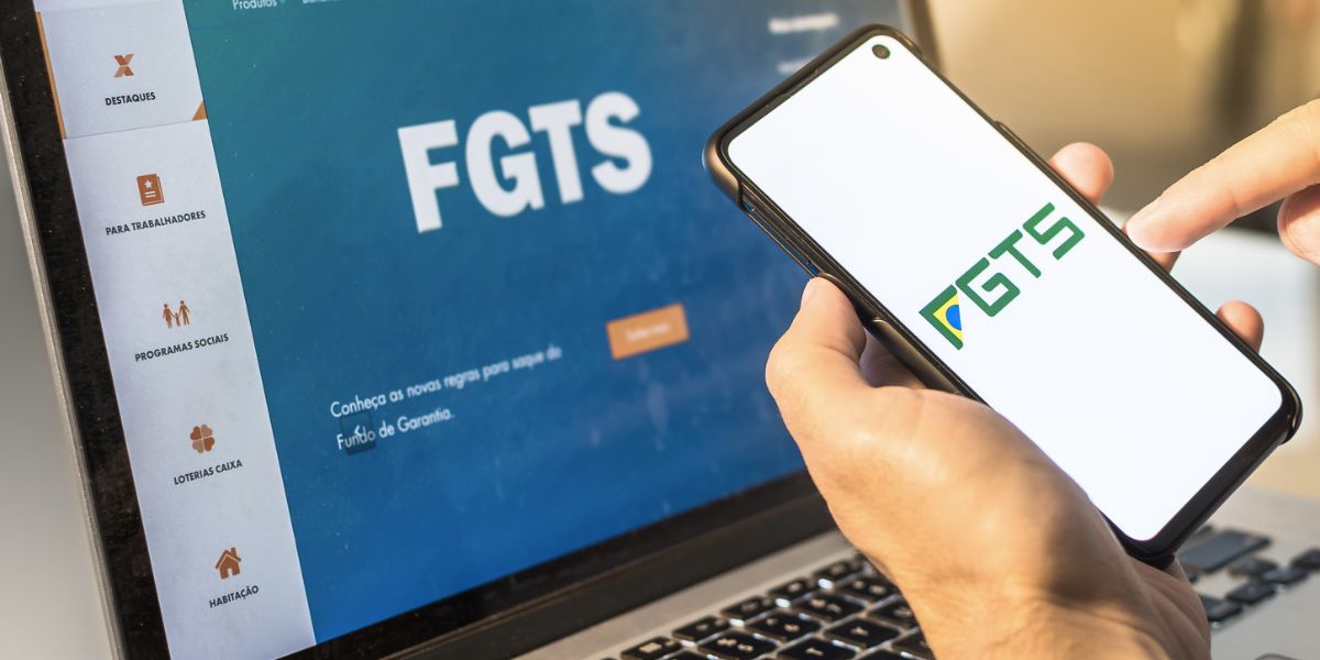 Site e aplicativo do FGTS (Foto: Reprodução / Internet)