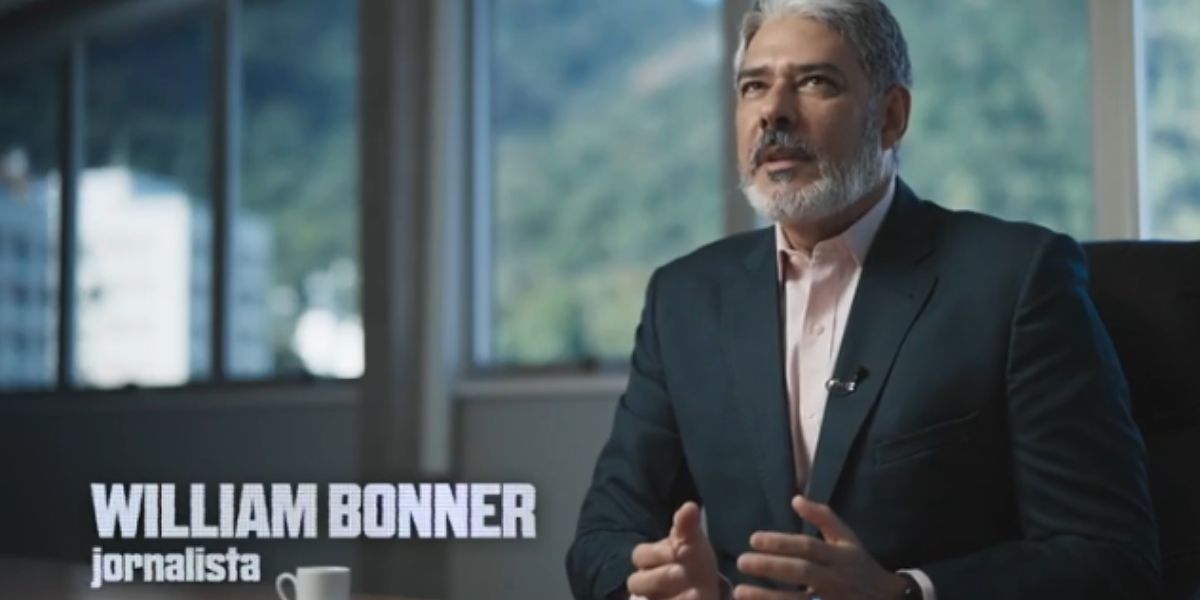 William Bonner no documentário Galvão: Olha o Que Ele Fez (Foto: Reprodução/ GloboPlay)