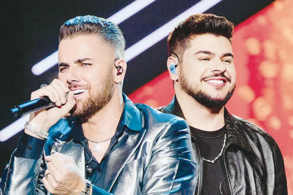 O famoso cantor sertanejo ao lado de sua dupla (Foto: Internet)