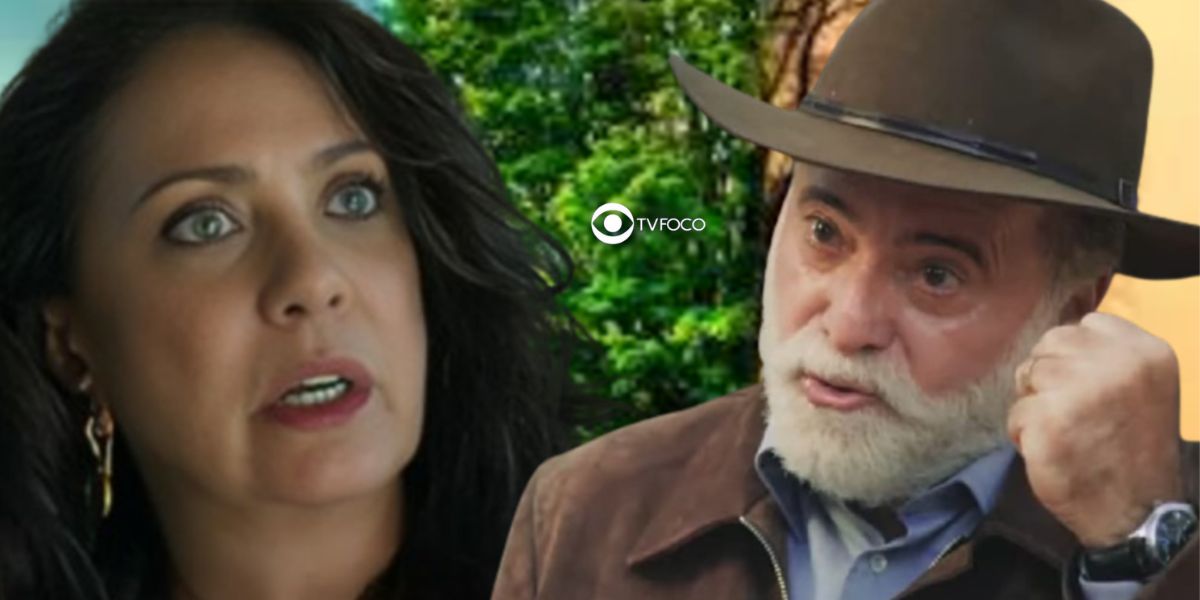 Agatha (Eliane Giardini) e Antônio (Tony Ramos) em Terra e Paixão (Foto: Reprodução / Globo / Montagem TV Foco)