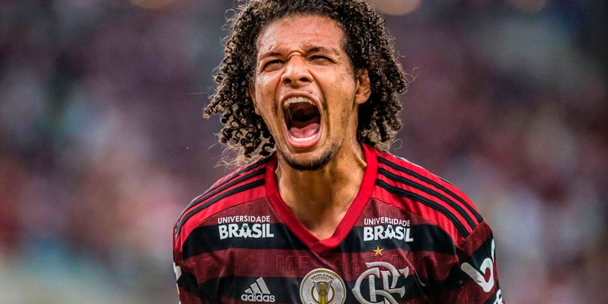 Willian Arão vibrando pelo Flamengo – Foto: Divulgação