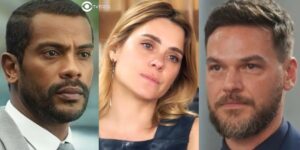 Ben, Lumiar e Theo em Vai na Fé (Foto: Reprodução / Globo / Montagem TV Foco)