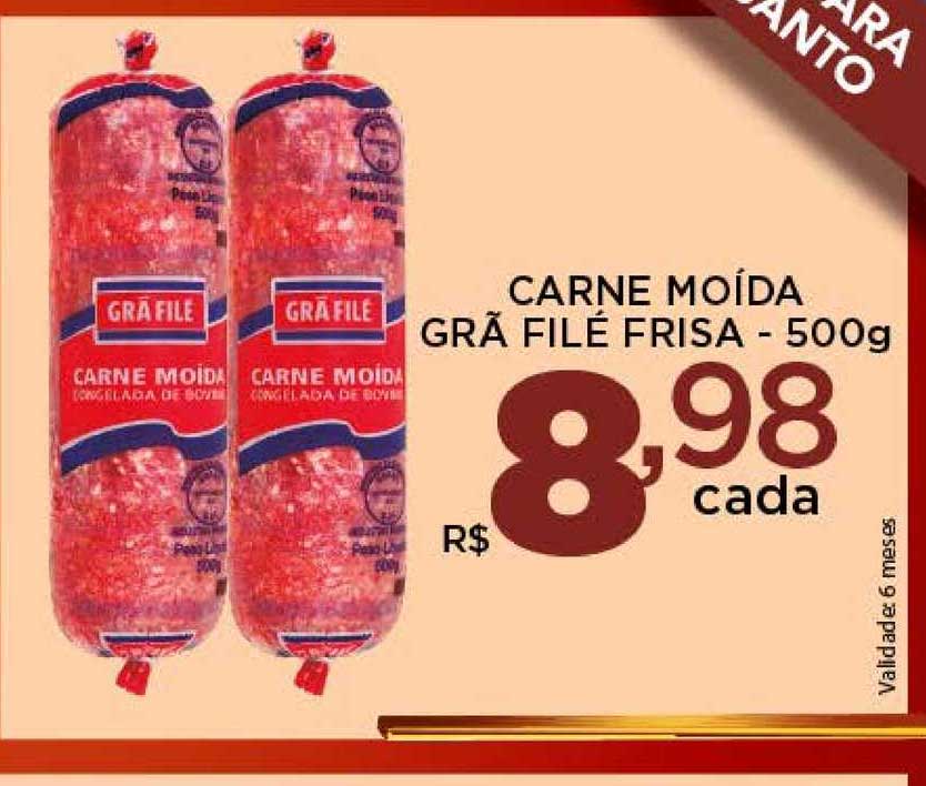 Carne moída da marca Grã-Filé precisou ser barrada pela Anvisa (Foto: Divulgação)