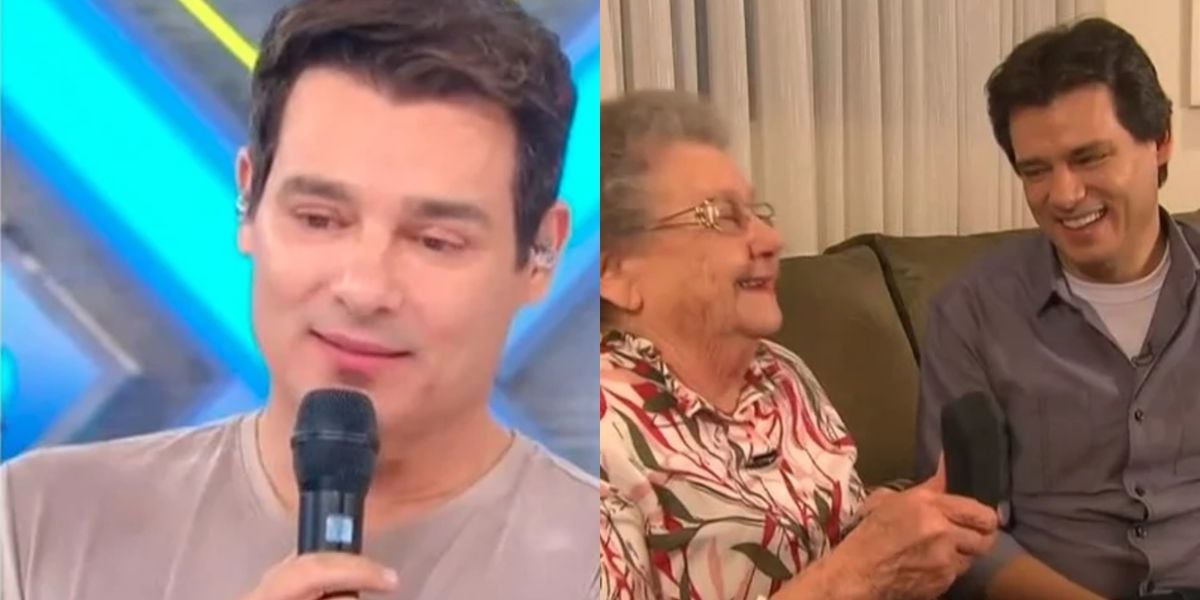 Celso Portiolli ficou muito emocionado com as homenagens e a morte da apresentadora (Reprodução: SBT)